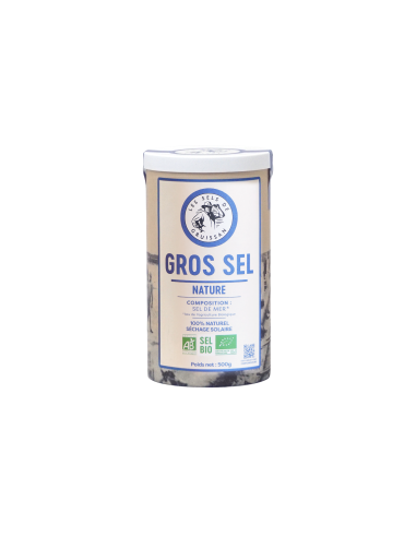 Gros sel Nature BIO - Tube carton 500g