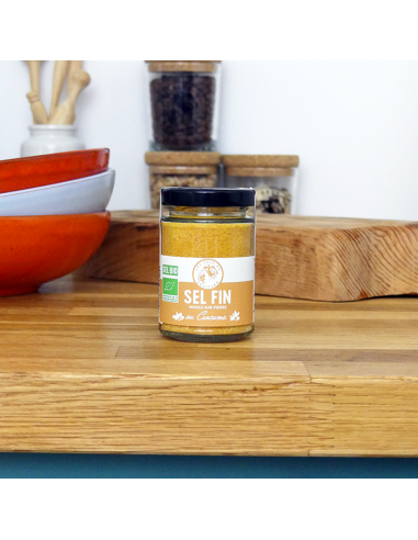 Sel fin au Curcuma - Salière 100g