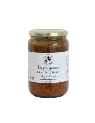 Lentilles cuisinées au sel de...